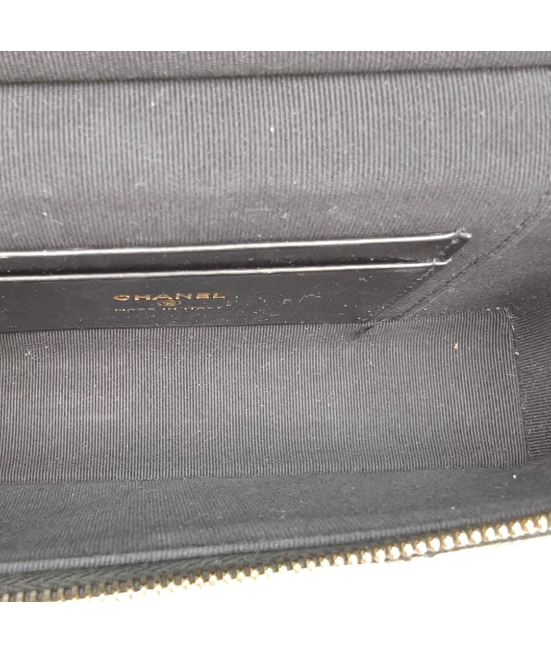 CHANEL Черная кожаная сумка через плечо, фото 3