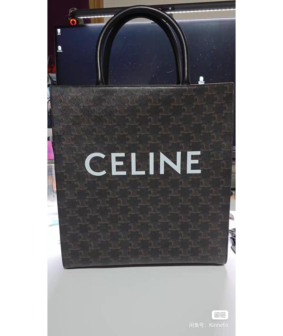 CELINE Коричневая сумка через плечо, фото 9