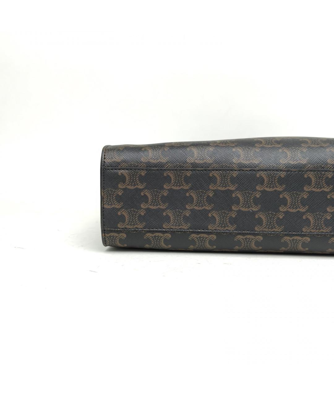 CELINE Коричневая сумка через плечо, фото 6