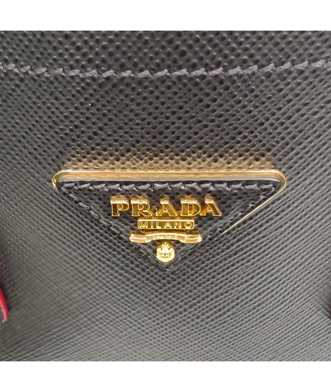 PRADA Черная кожаная сумка через плечо, фото 8