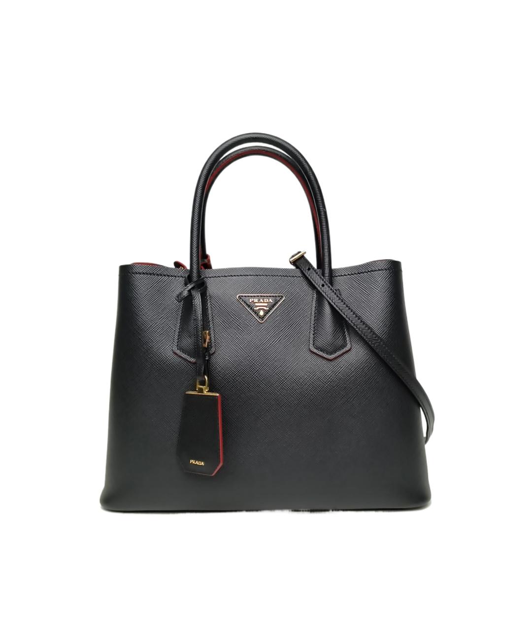 PRADA Черная кожаная сумка через плечо, фото 9