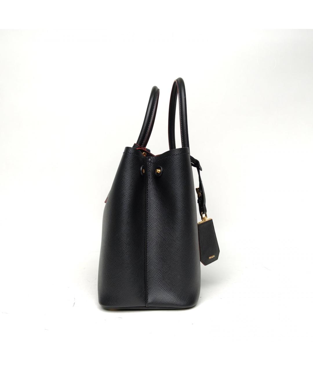 PRADA Черная кожаная сумка через плечо, фото 5