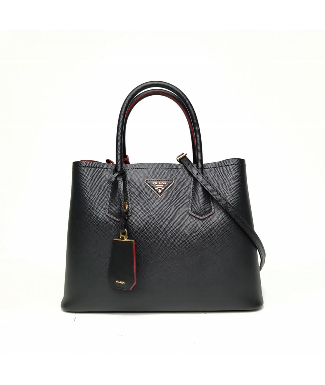 PRADA Черная кожаная сумка через плечо, фото 2