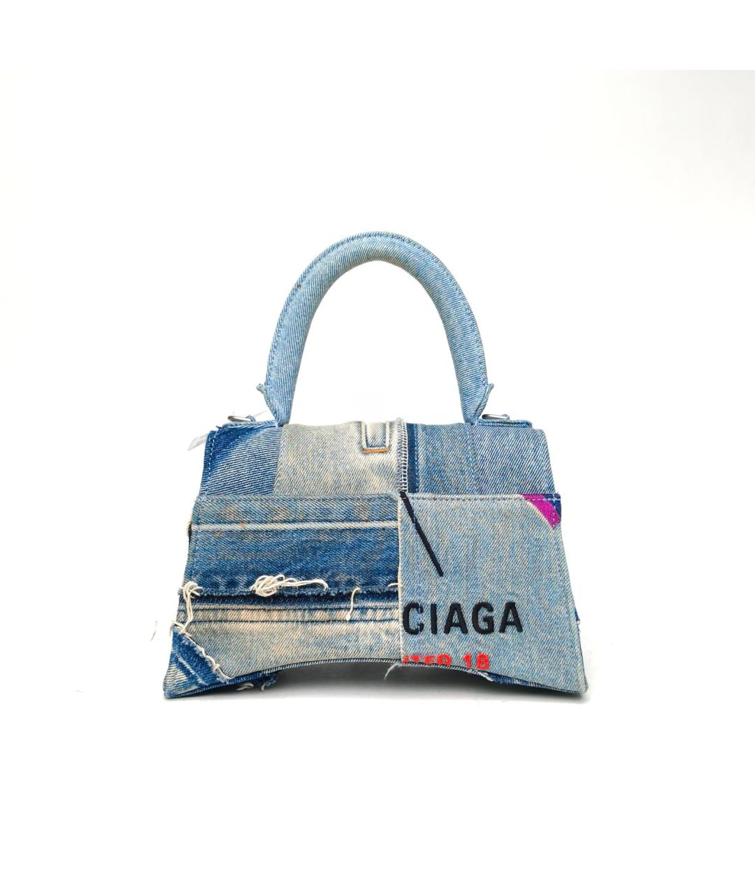 BALENCIAGA Синяя деним сумка через плечо, фото 4