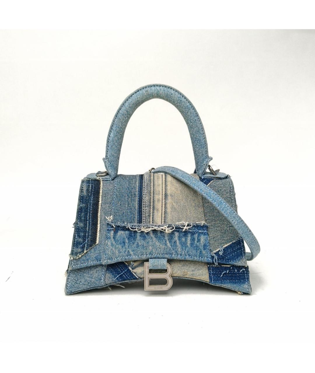 BALENCIAGA Синяя деним сумка через плечо, фото 2