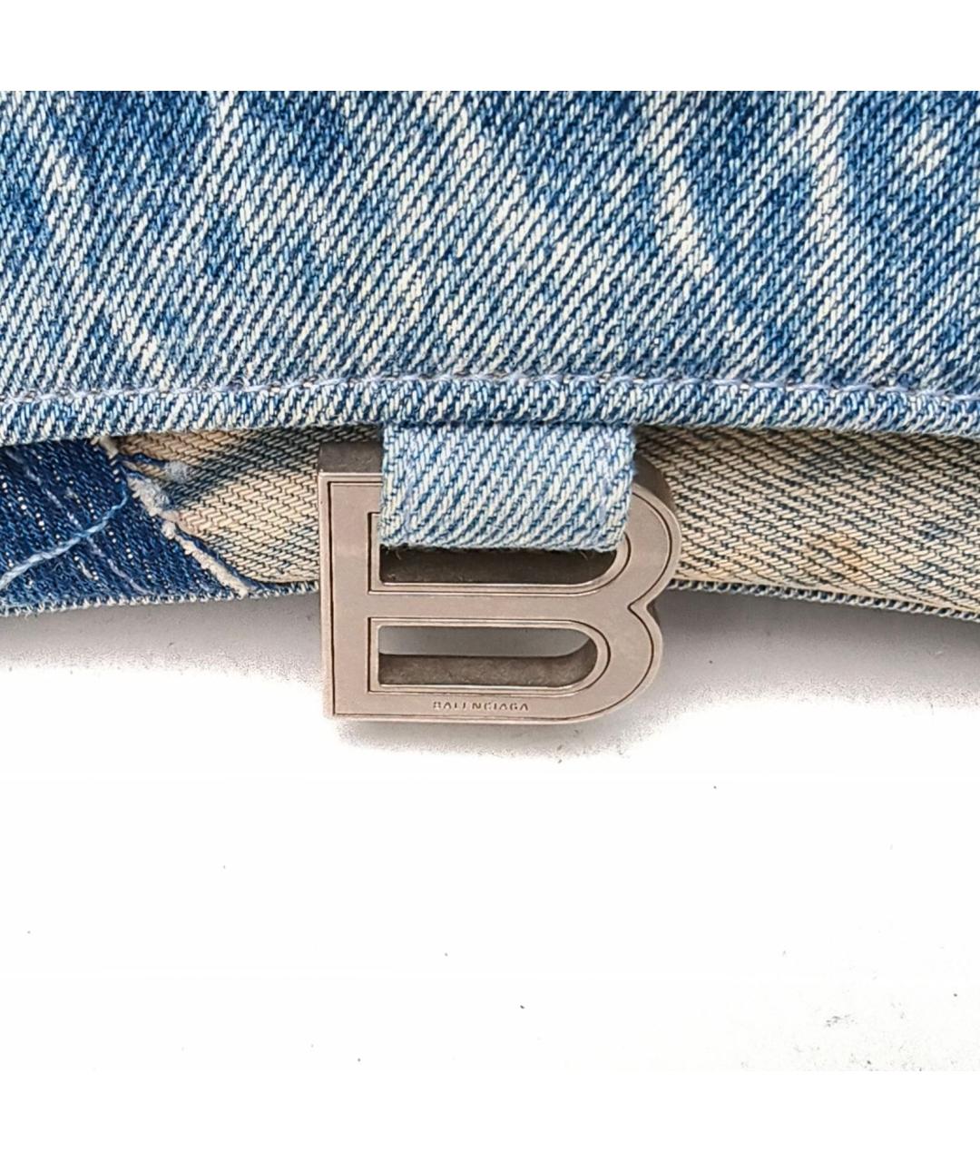 BALENCIAGA Синяя деним сумка через плечо, фото 8