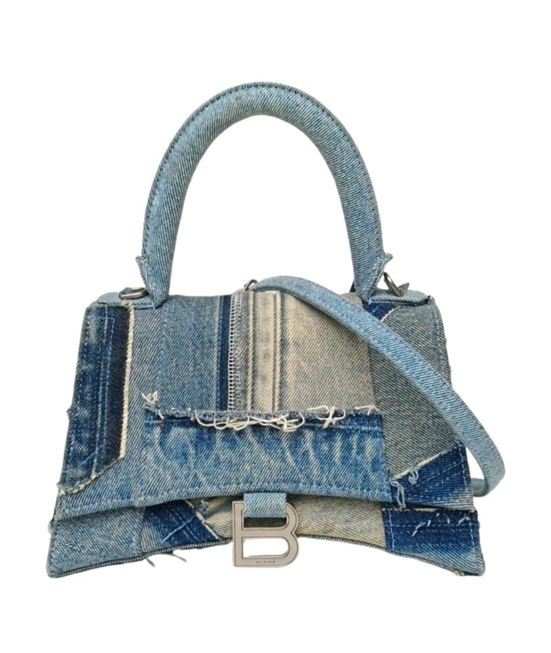 BALENCIAGA Синяя деним сумка через плечо, фото 1