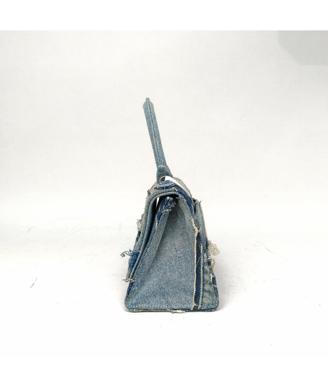 BALENCIAGA Синяя деним сумка через плечо, фото 3