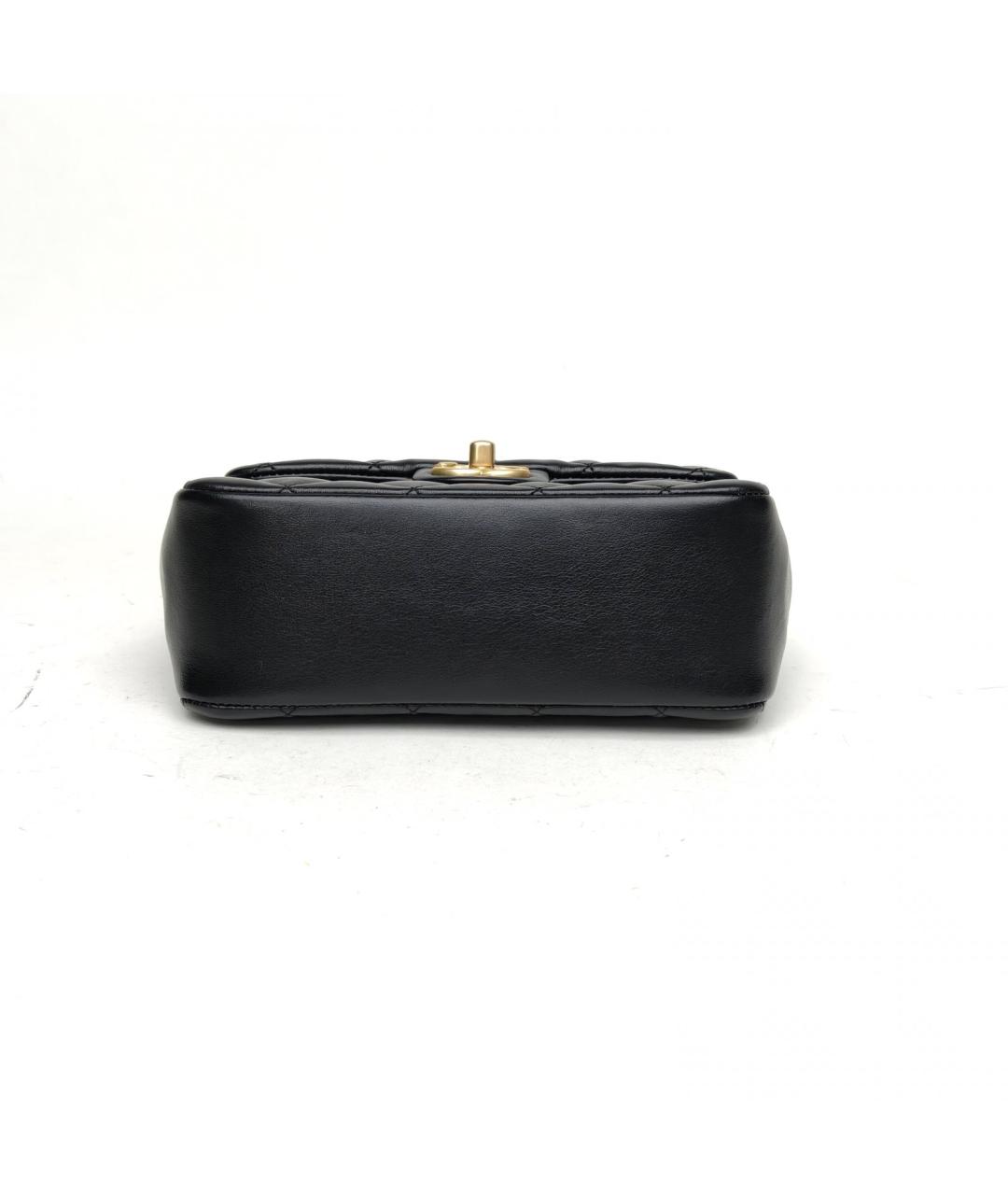 CHANEL Черная кожаная сумка через плечо, фото 6