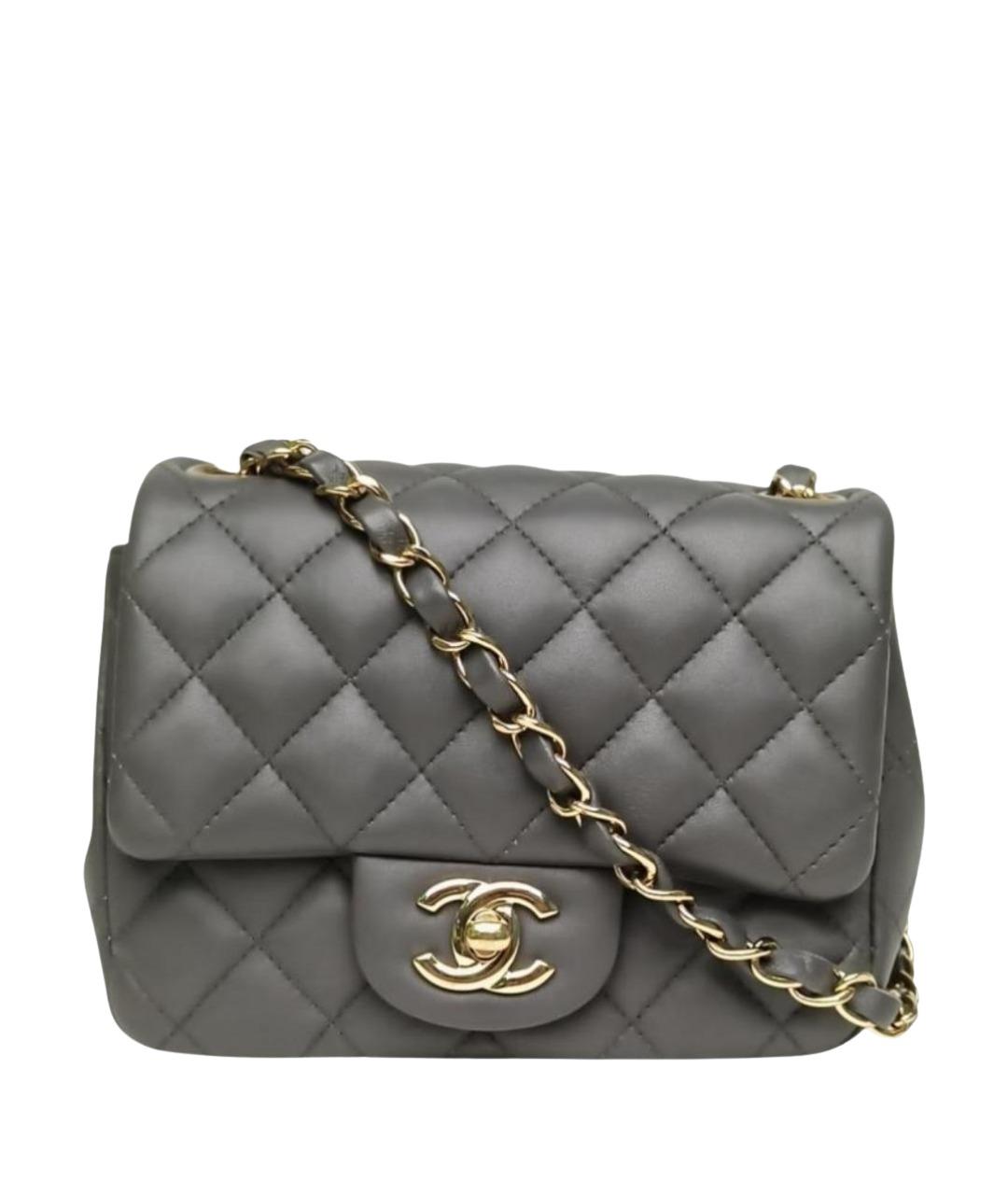 CHANEL Серая сумка через плечо, фото 1