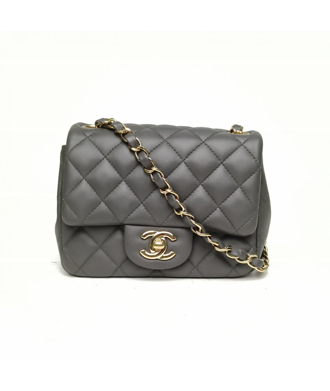 CHANEL Серая сумка через плечо, фото 2