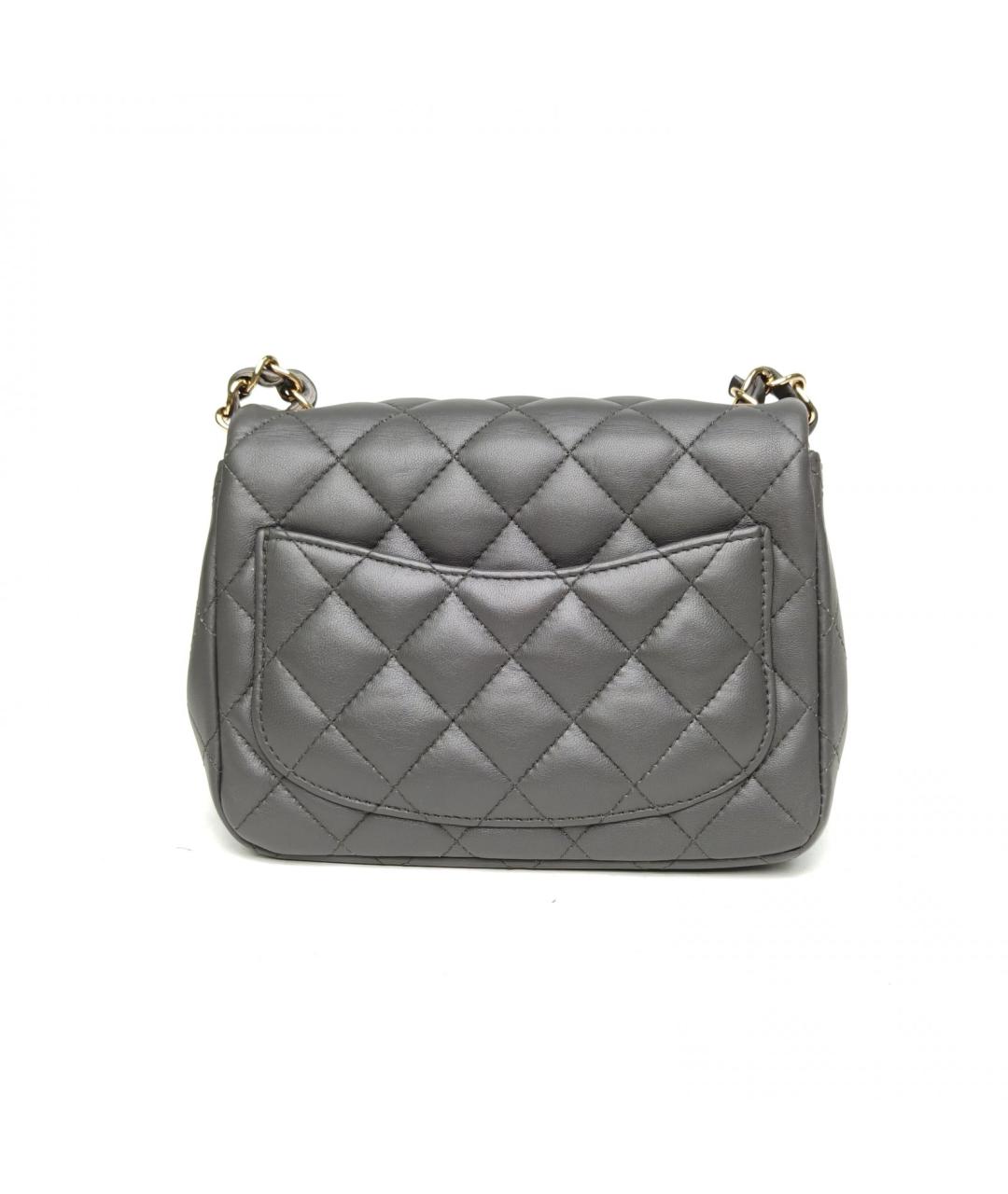 CHANEL Серая сумка через плечо, фото 4