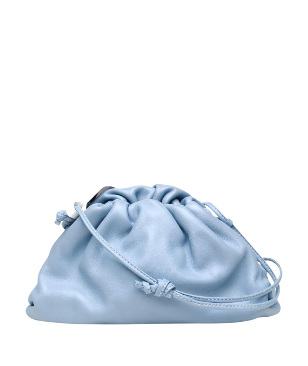 BOTTEGA VENETA Голубая кожаная сумка через плечо, фото 1
