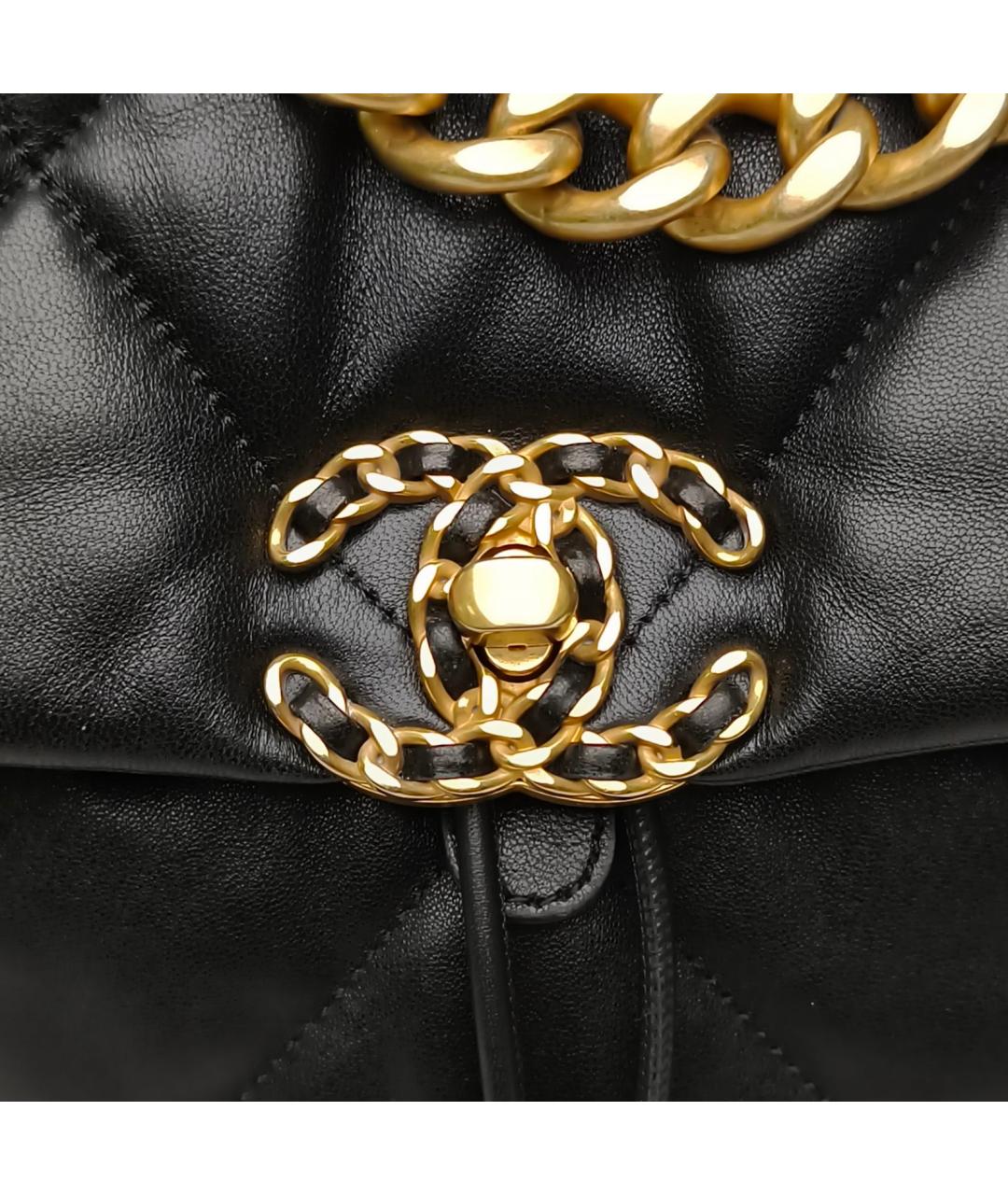 CHANEL Черный кожаный рюкзак, фото 6