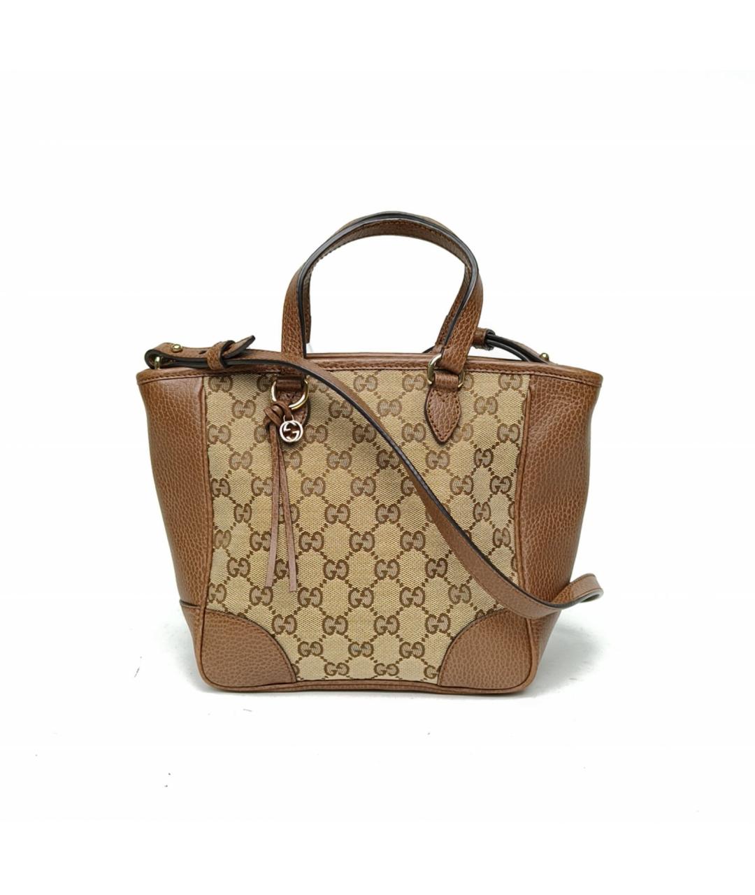 GUCCI Коричневая кожаная сумка через плечо, фото 2