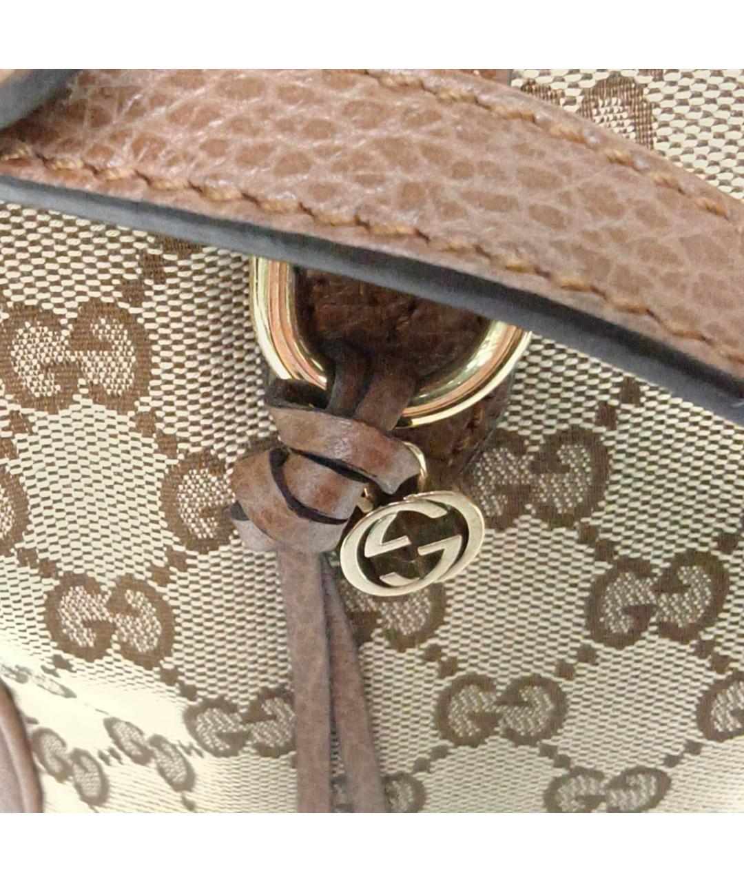 GUCCI Коричневая кожаная сумка через плечо, фото 8