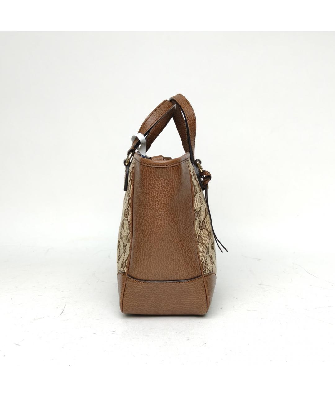 GUCCI Коричневая кожаная сумка через плечо, фото 5