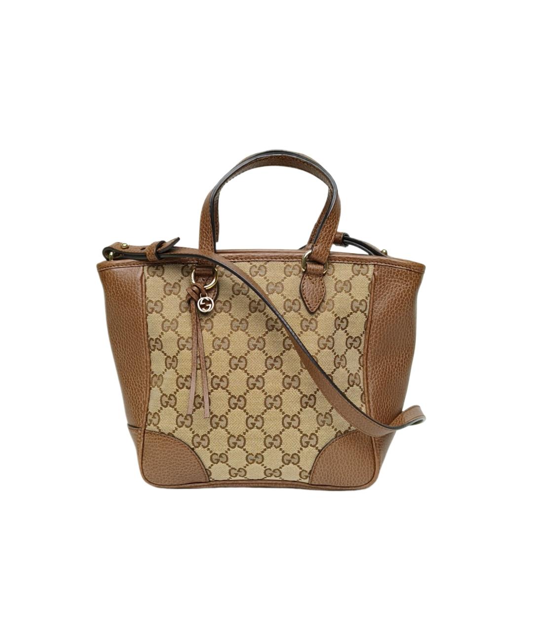 GUCCI Коричневая кожаная сумка через плечо, фото 10