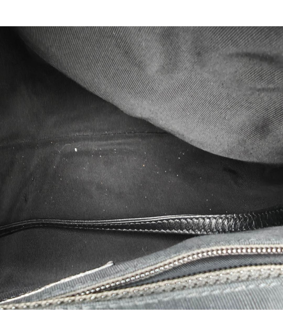 CHANEL Антрацитовая кожаная сумка через плечо, фото 8