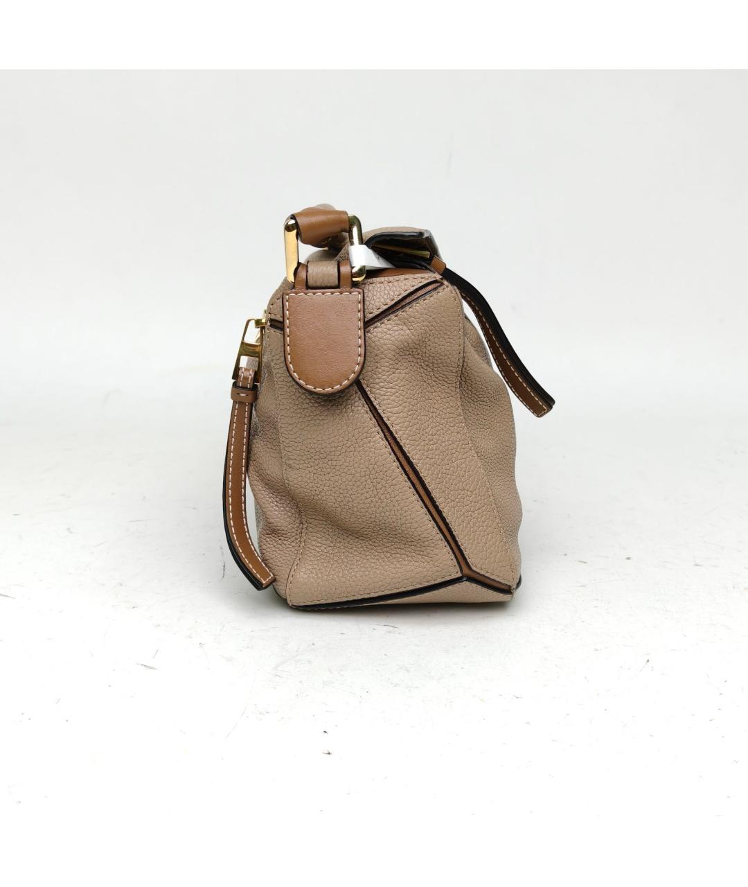 LOEWE Серая кожаная сумка через плечо, фото 6