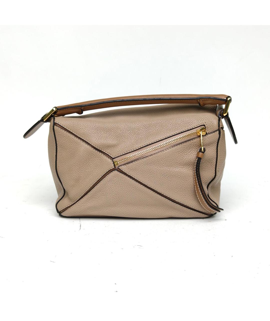 LOEWE Серая кожаная сумка через плечо, фото 5