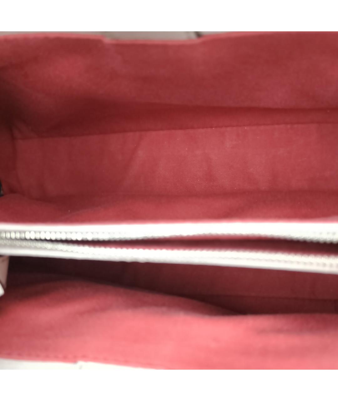 FENDI Серая кожаная сумка через плечо, фото 7