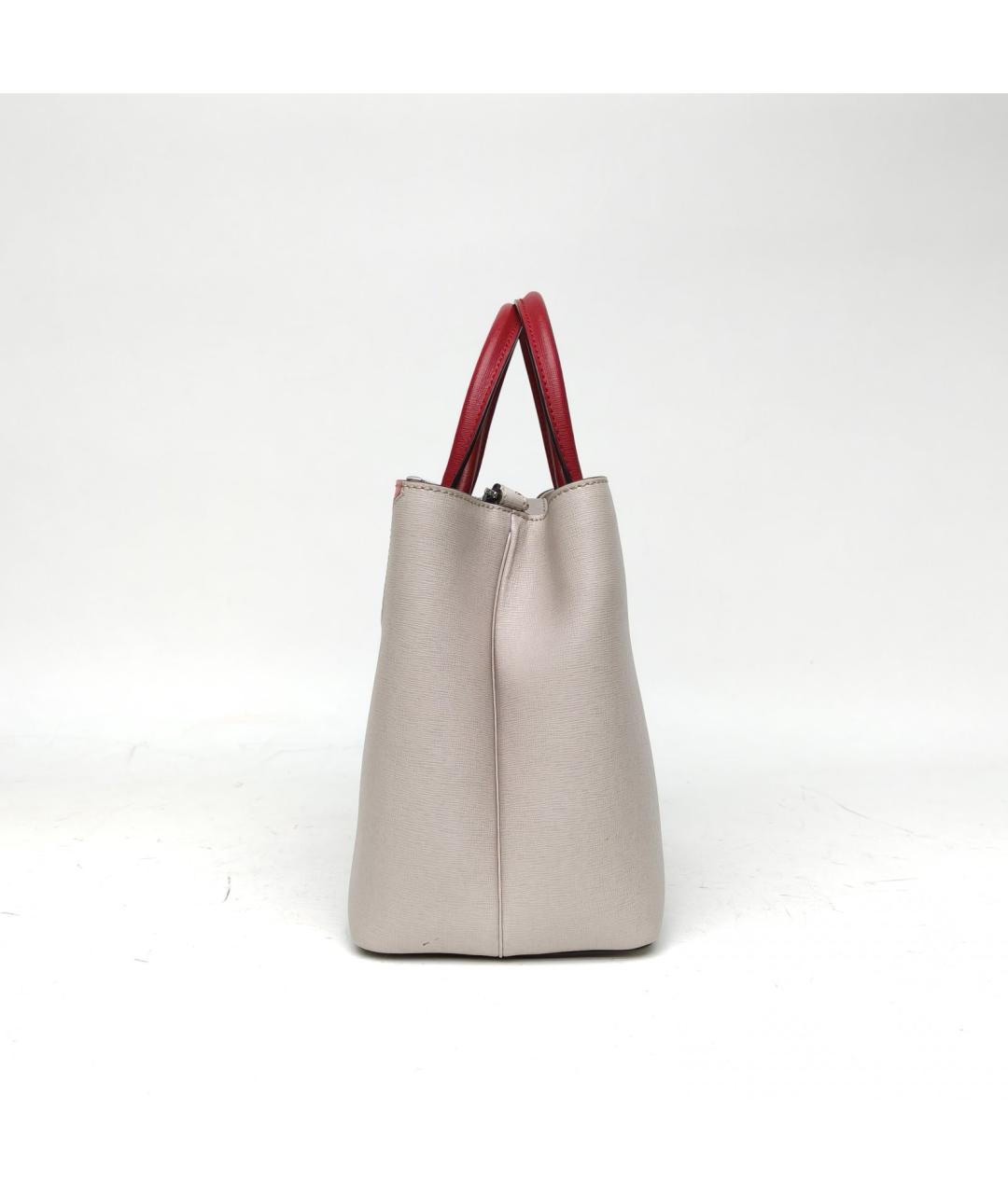 FENDI Серая кожаная сумка через плечо, фото 3