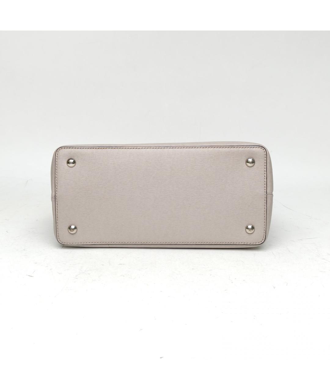 FENDI Серая кожаная сумка через плечо, фото 6