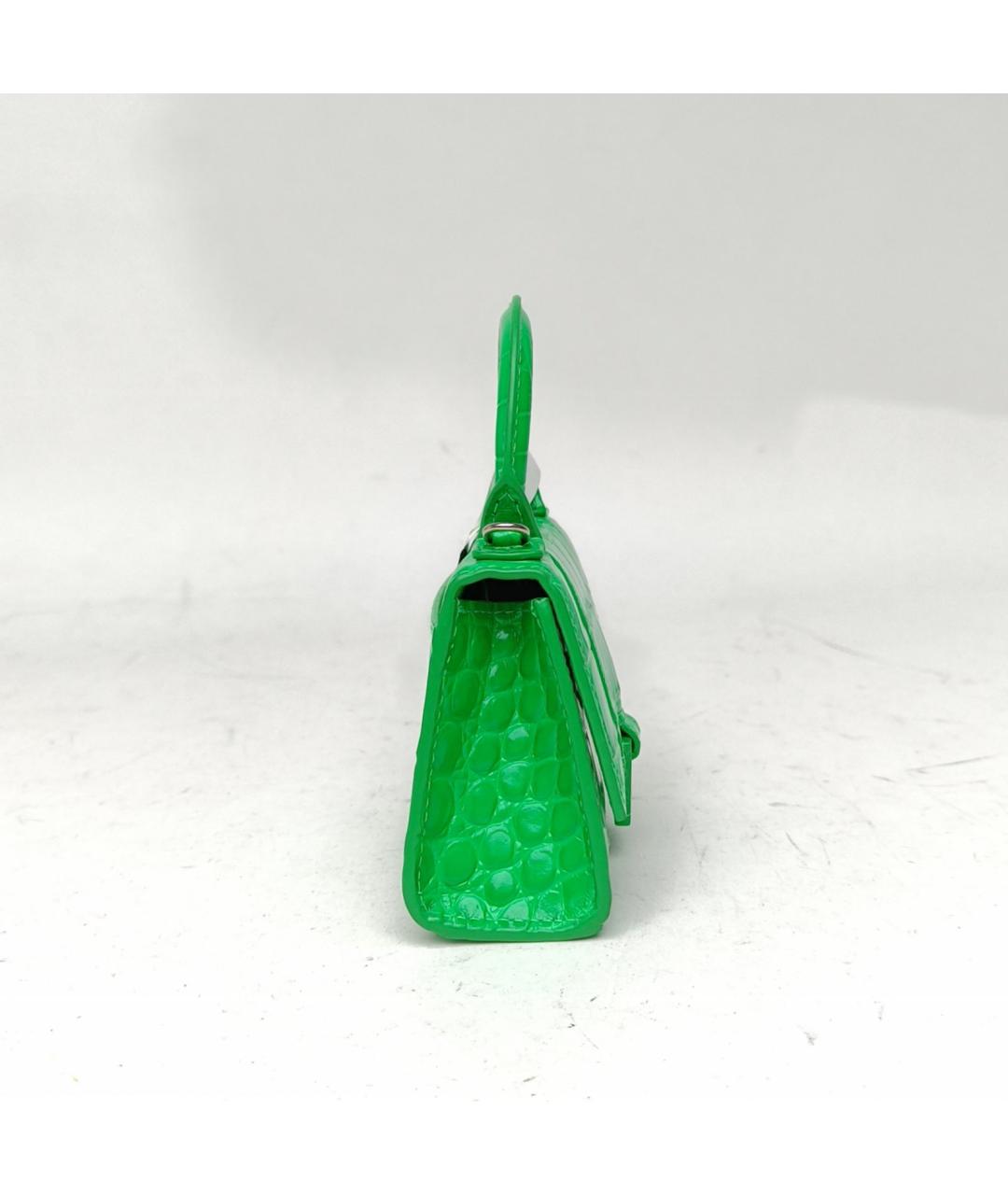 BALENCIAGA Зеленая кожаная сумка через плечо, фото 2