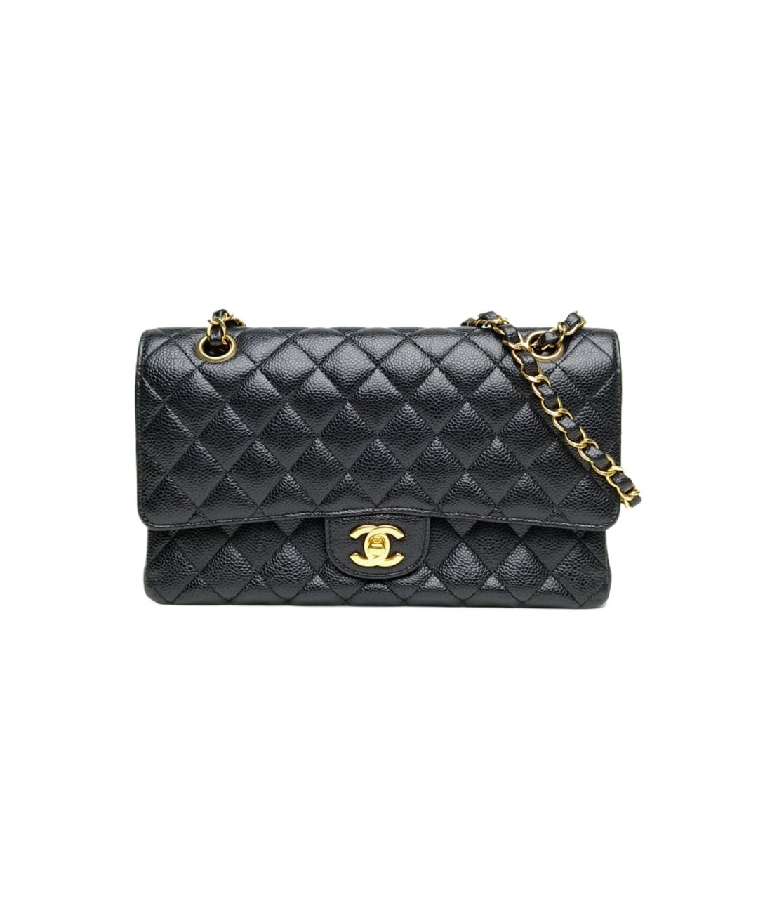 CHANEL Черная кожаная сумка через плечо, фото 10