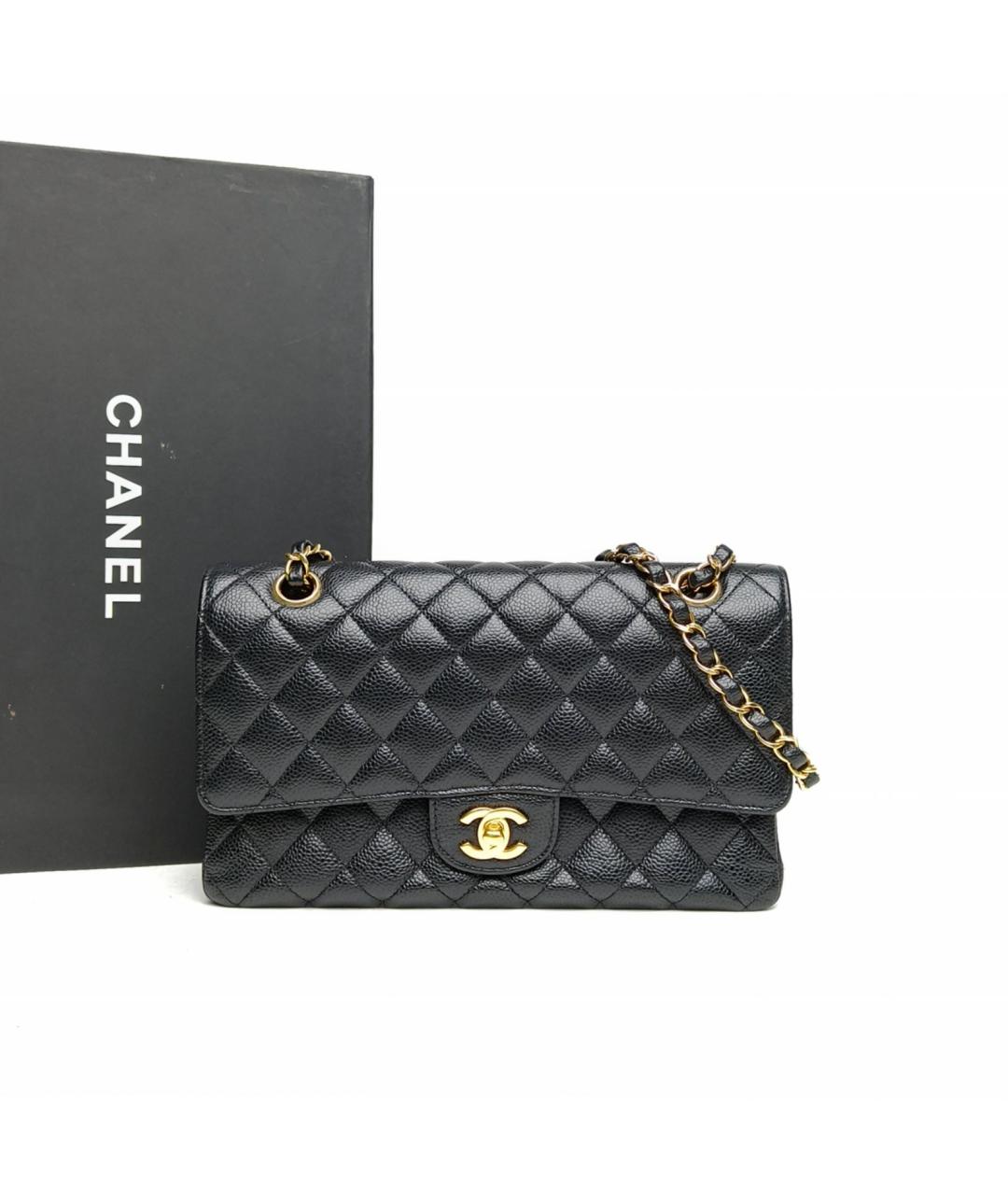 CHANEL Черная кожаная сумка через плечо, фото 9