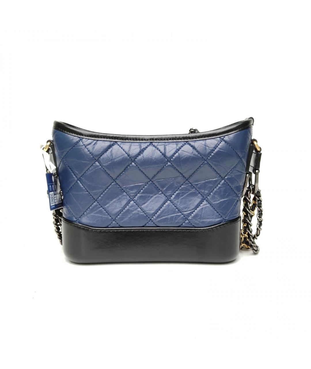CHANEL Синяя кожаная сумка через плечо, фото 4