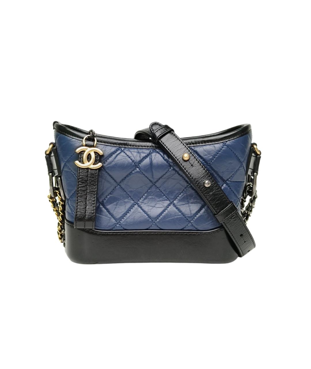 CHANEL Синяя кожаная сумка через плечо, фото 10