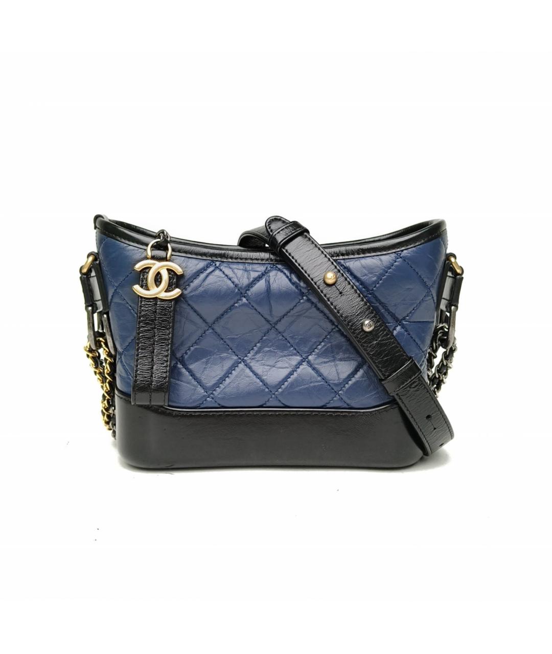 CHANEL Синяя кожаная сумка через плечо, фото 2