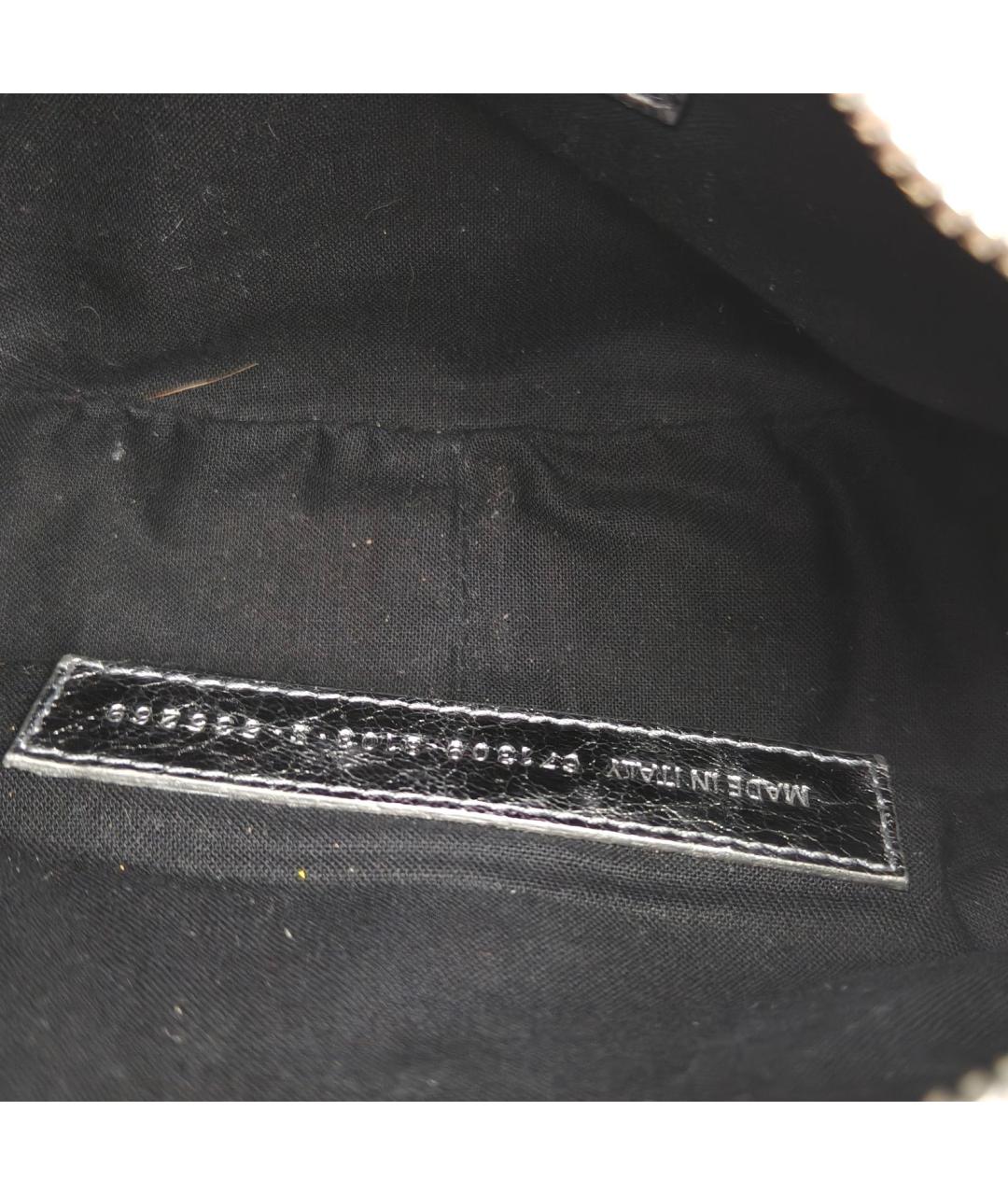 BALENCIAGA Серебряная кожаная сумка через плечо, фото 7