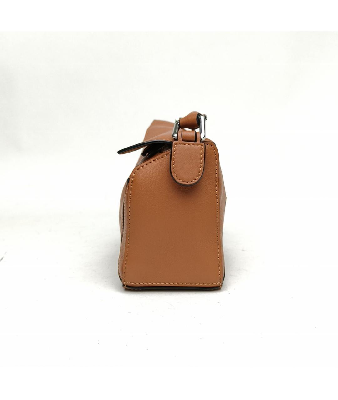 LOEWE Коричневая кожаная сумка через плечо, фото 3