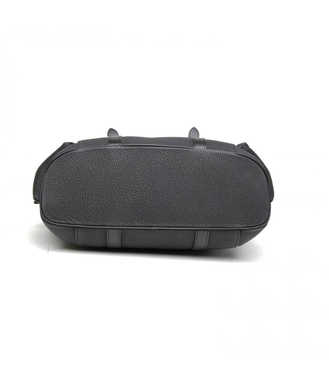 LOUIS VUITTON Черная кожаная сумка через плечо, фото 6