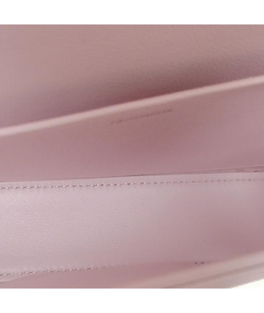CELINE Розовая кожаная сумка через плечо, фото 7