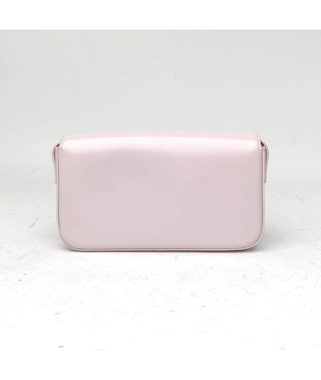 CELINE Розовая кожаная сумка через плечо, фото 4