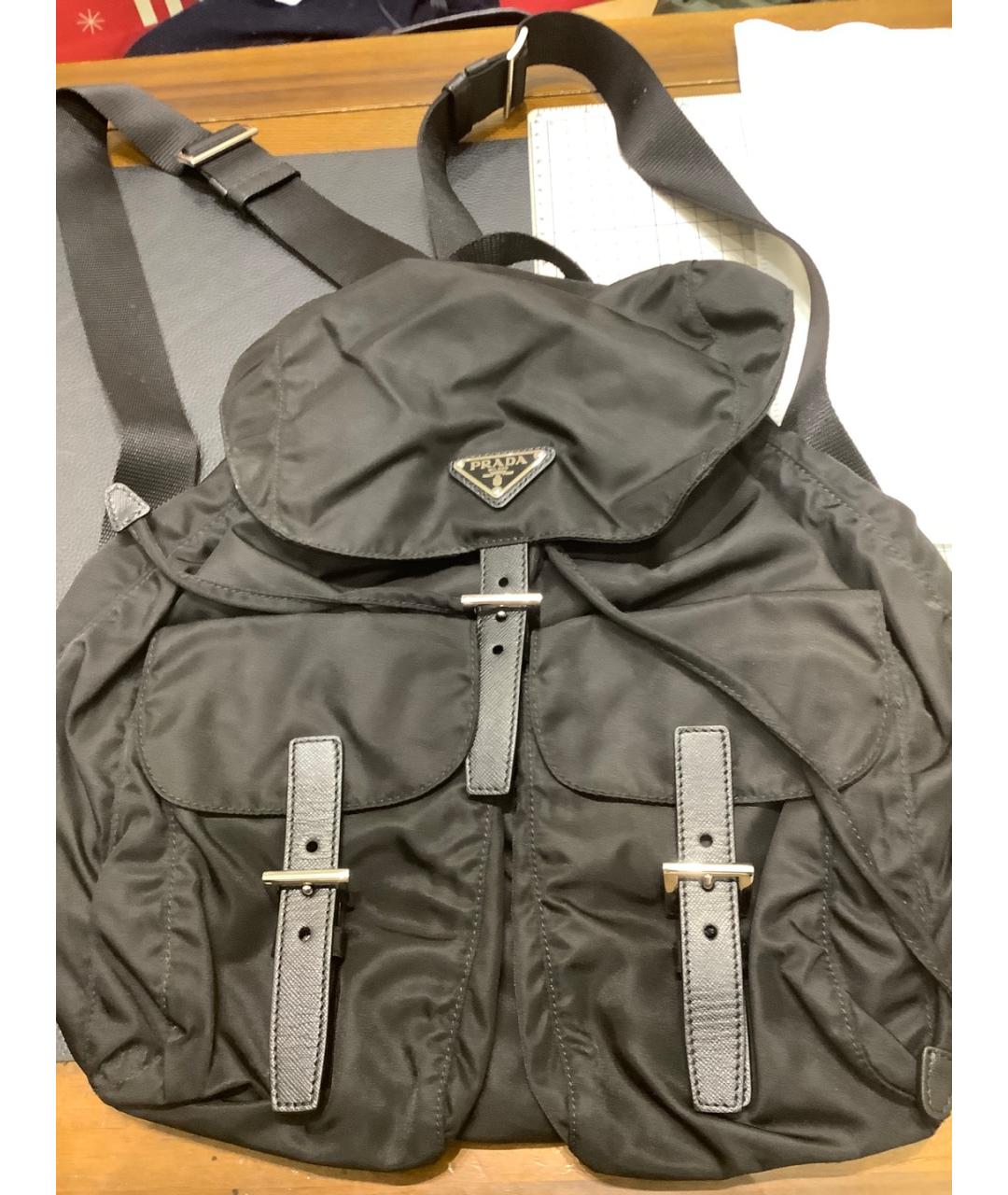 PRADA Черный рюкзак, фото 9