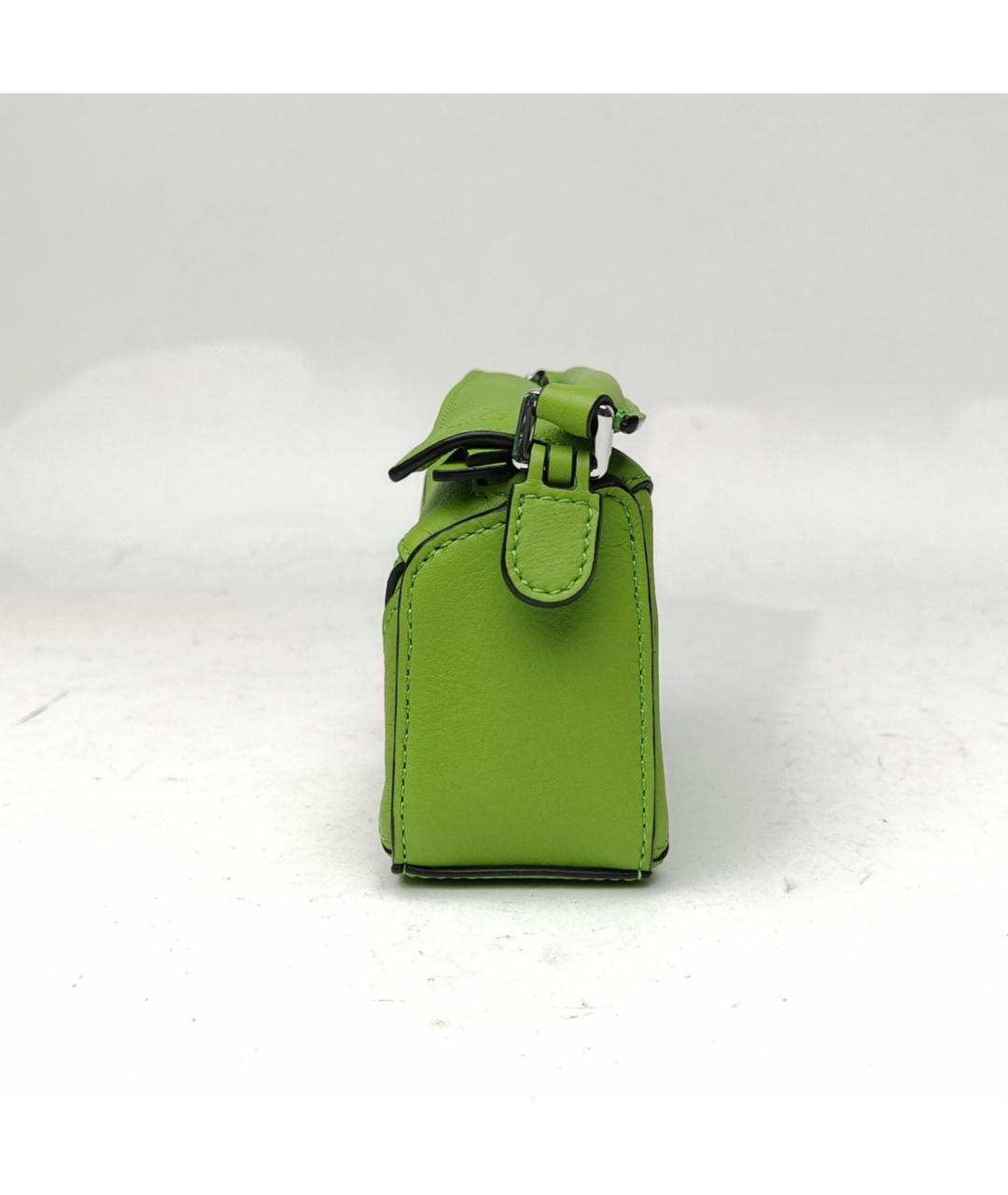 LOEWE Зеленая кожаная сумка через плечо, фото 3