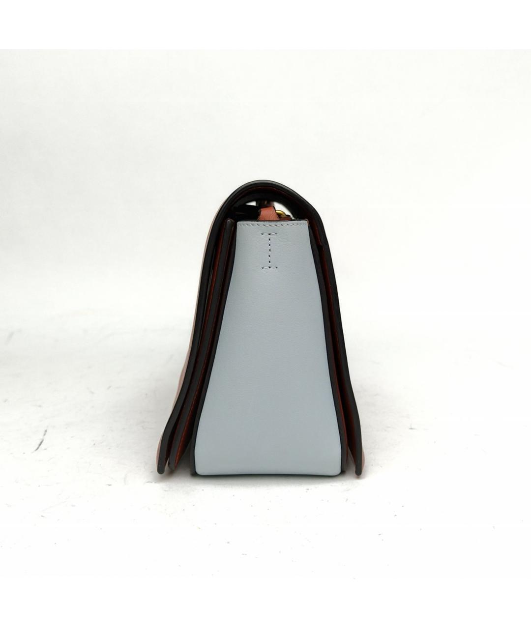 CELINE Коричневая кожаная сумка через плечо, фото 3