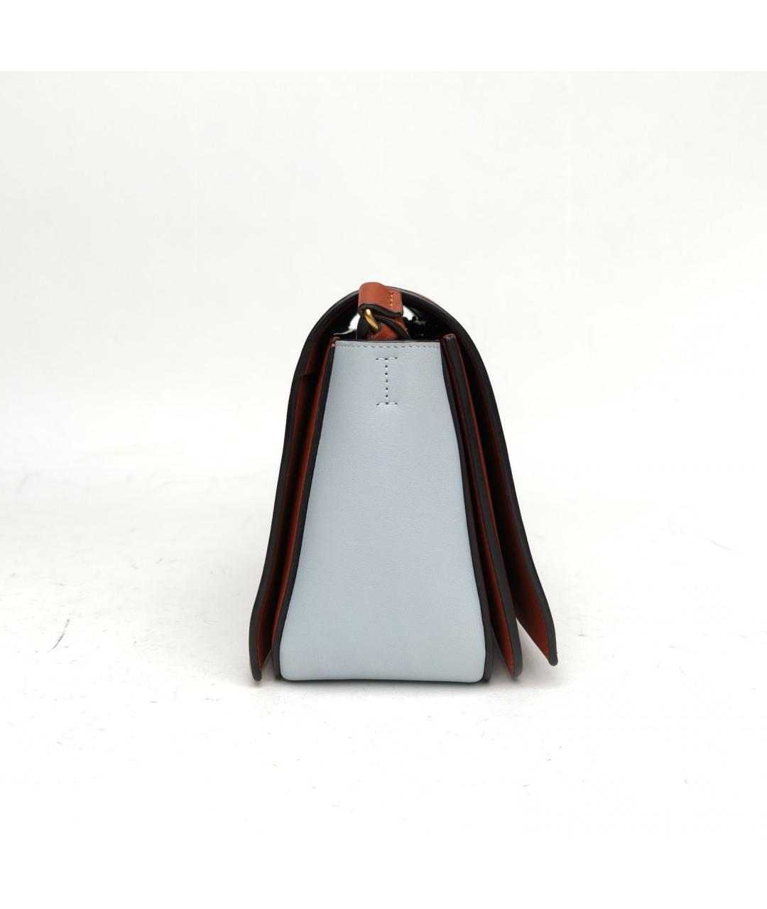 CELINE Коричневая кожаная сумка через плечо, фото 5