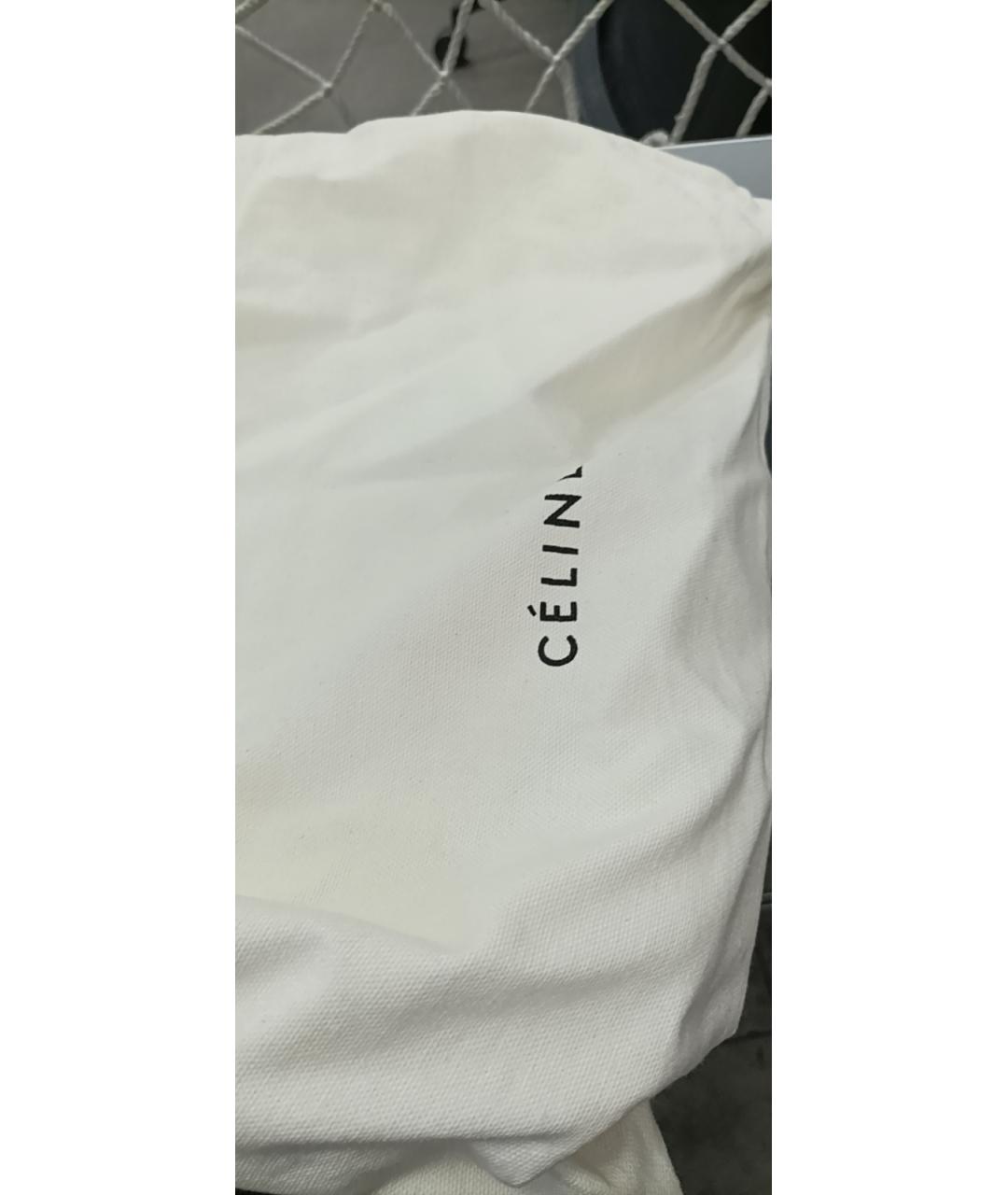 CELINE Коричневая кожаная сумка через плечо, фото 9