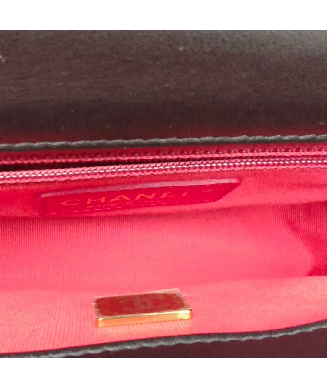 CHANEL Черная кожаная сумка через плечо, фото 7