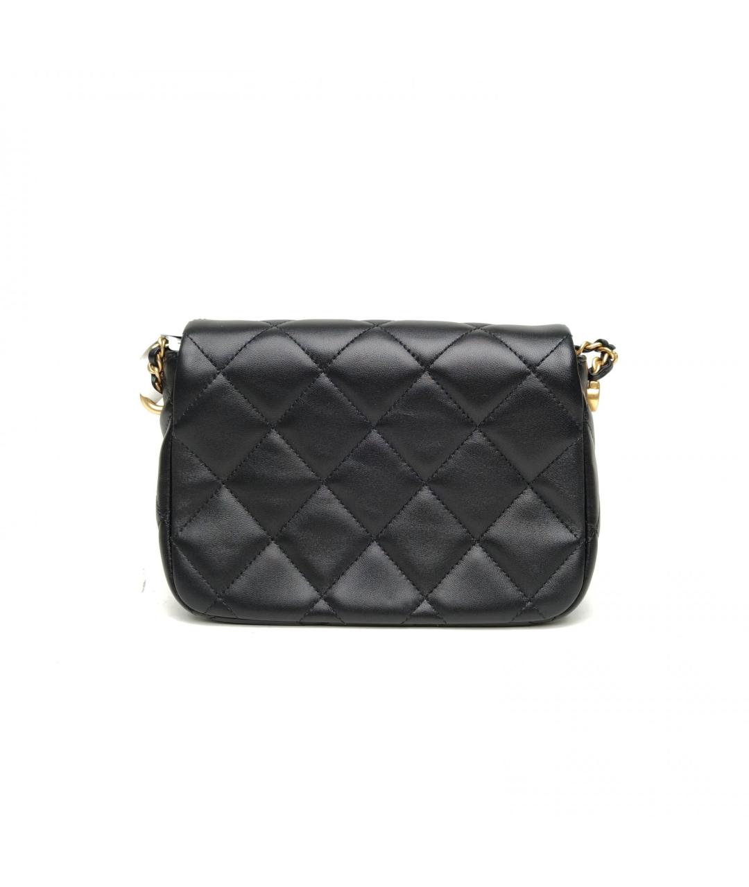 CHANEL Черная кожаная сумка через плечо, фото 4