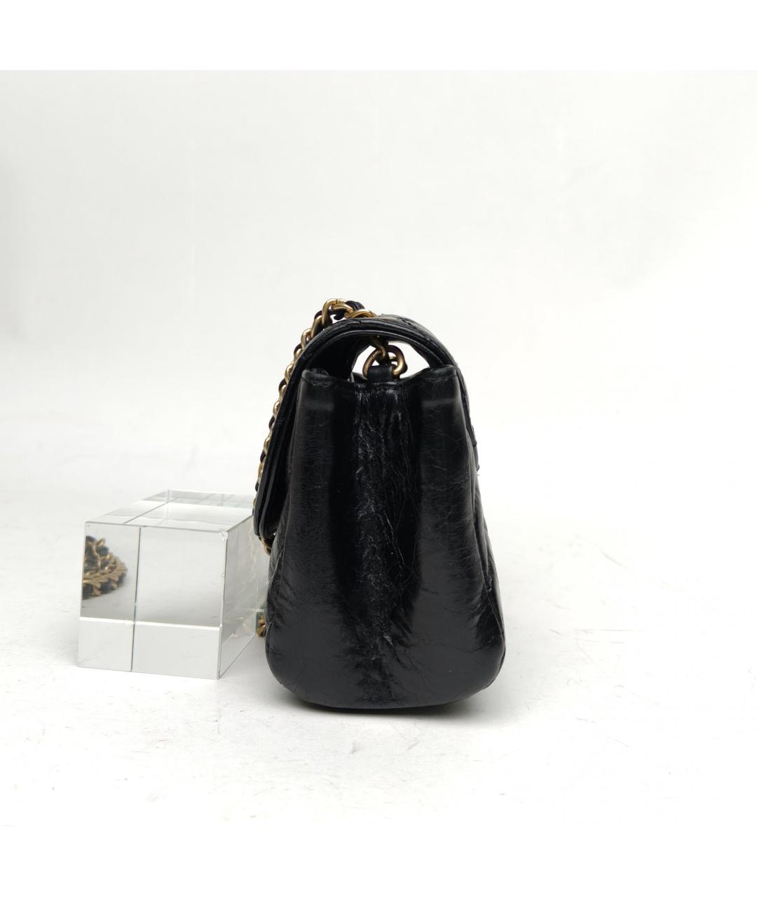 CHANEL Черная кожаная сумка через плечо, фото 3