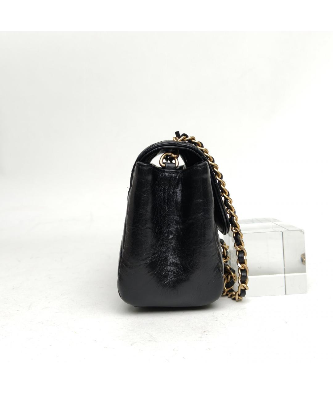 CHANEL Черная кожаная сумка через плечо, фото 5