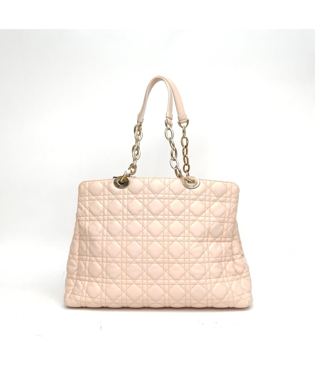 CHRISTIAN DIOR Розовая кожаная сумка через плечо, фото 4