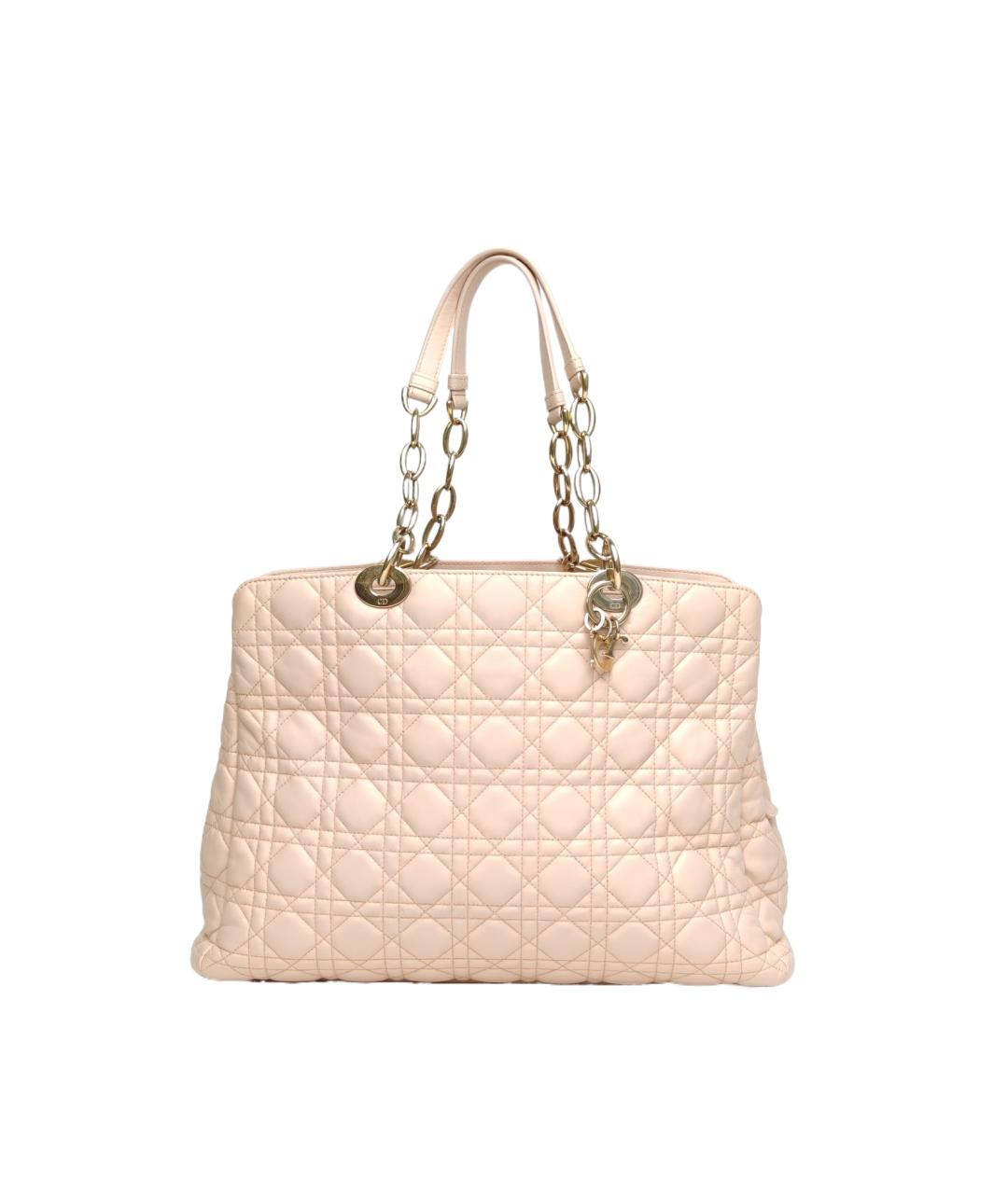 CHRISTIAN DIOR Розовая кожаная сумка через плечо, фото 9